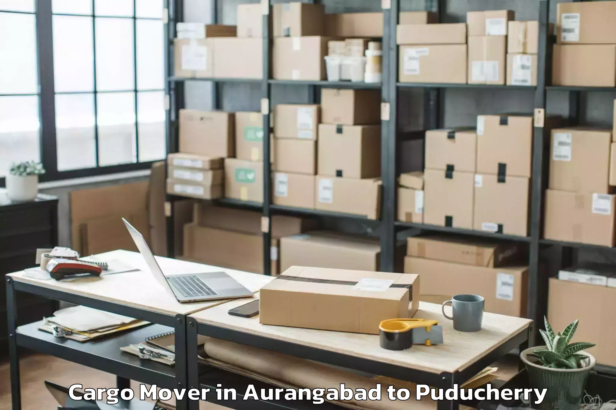 Easy Aurangabad to Sri Balaji Vidyapeeth Puducher Cargo Mover Booking